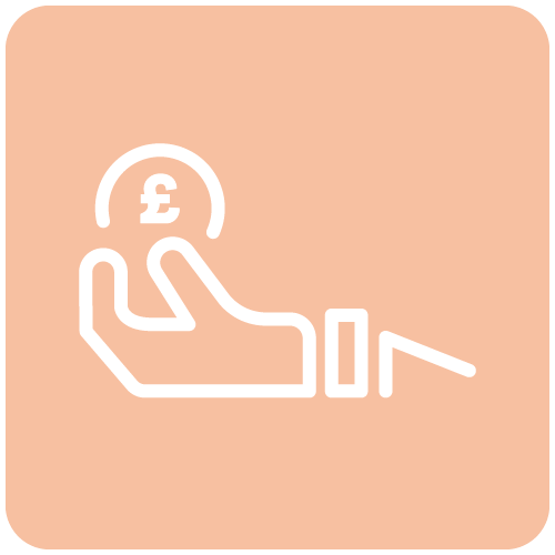 hand and coin icon