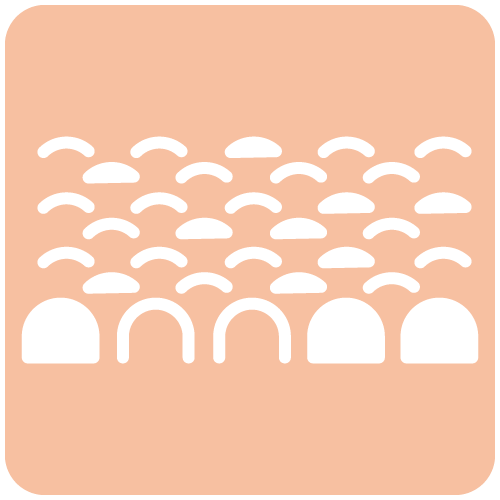 theatre seat rows icon